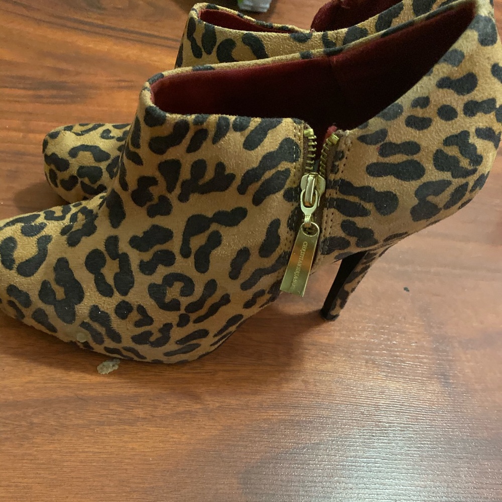 Leopard booties